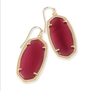 Kendra Scott Elle Earrings in Maroon